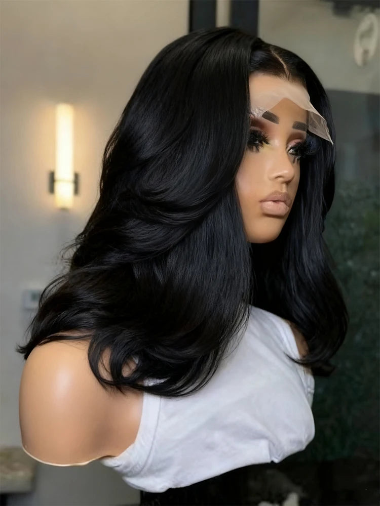 Body Wave Human Hair Wig – 13×4 Wide Lace Front, 200% Density