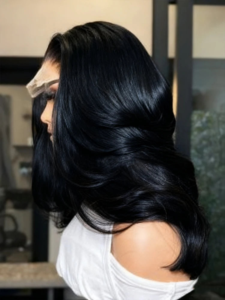 Body Wave Human Hair Wig – 13×4 Wide Lace Front, 200% Density